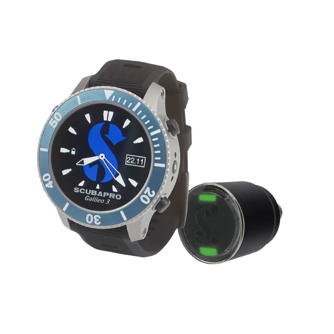 Scubapro Galileo 3 Titanium Wrist Dive Computer with Smart + Pro Transmitter