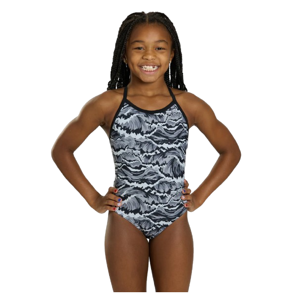 Sporti New Waves Thin Strap One Piece Swimsuit (22-40)