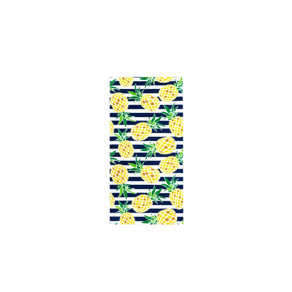 A to Z Towels Dohler Pineapple Stripes Beach Towel 30”X 60”