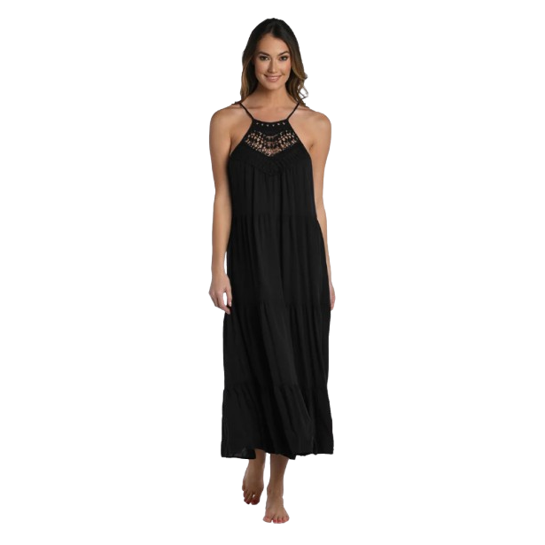 La Blanca Women's Coastal Covers High Neck Cover Up Dress