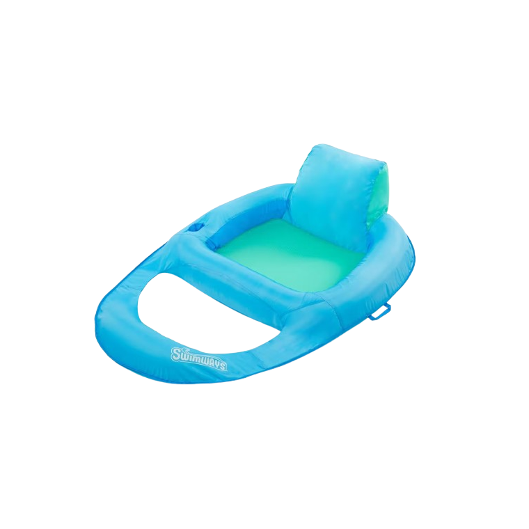 SwimWays - Spring Float Premium Recliner Pool Lounger with Hyper-Flate Valve