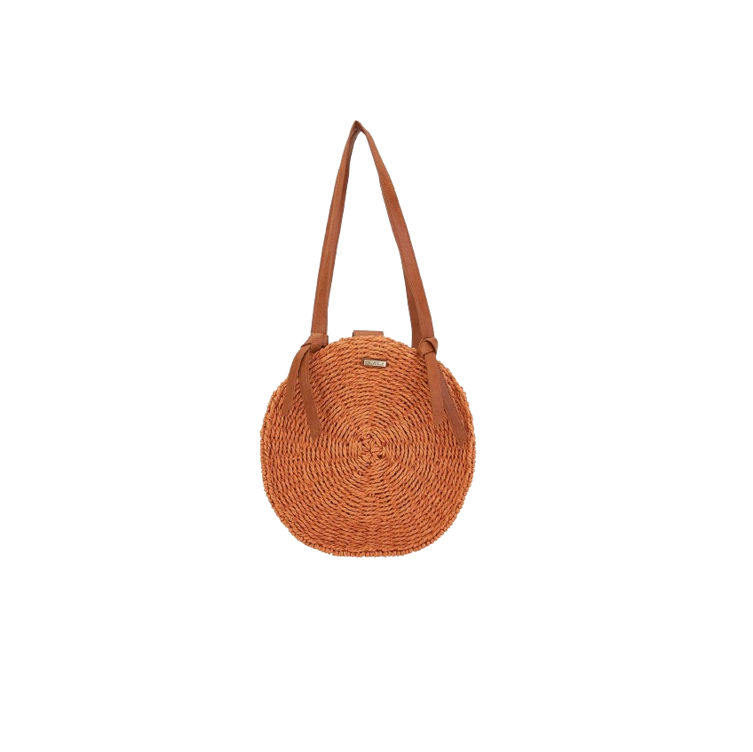 Sun N Sand Round Straw Shoulder Tote
