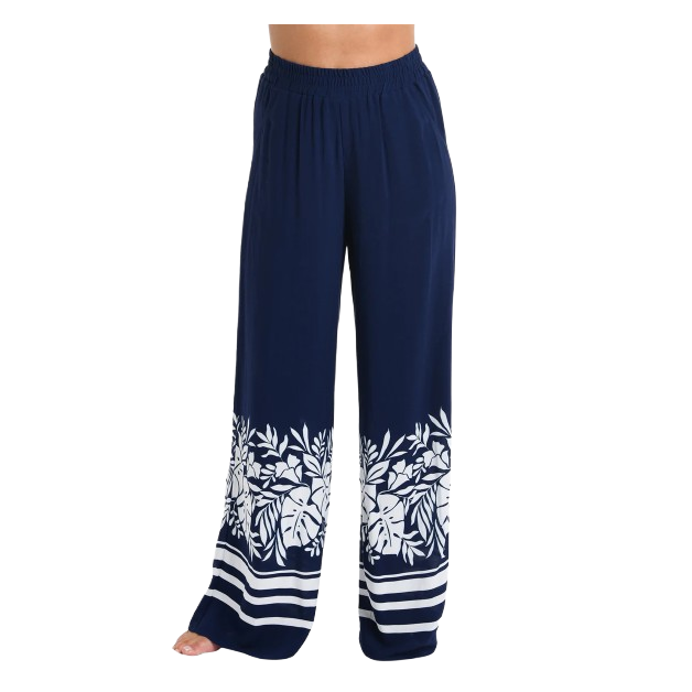 La Blanca Women's Beach Bungalow Palazzo Cover Up Pants
