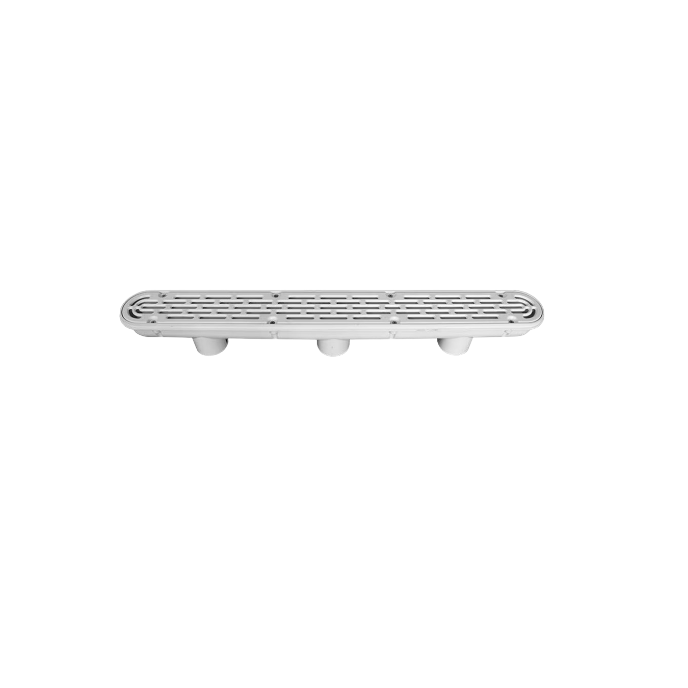 Aquastar - 32in Channel Drain Flat Grate Anti-Entrapment Suction Outlet Cover, White