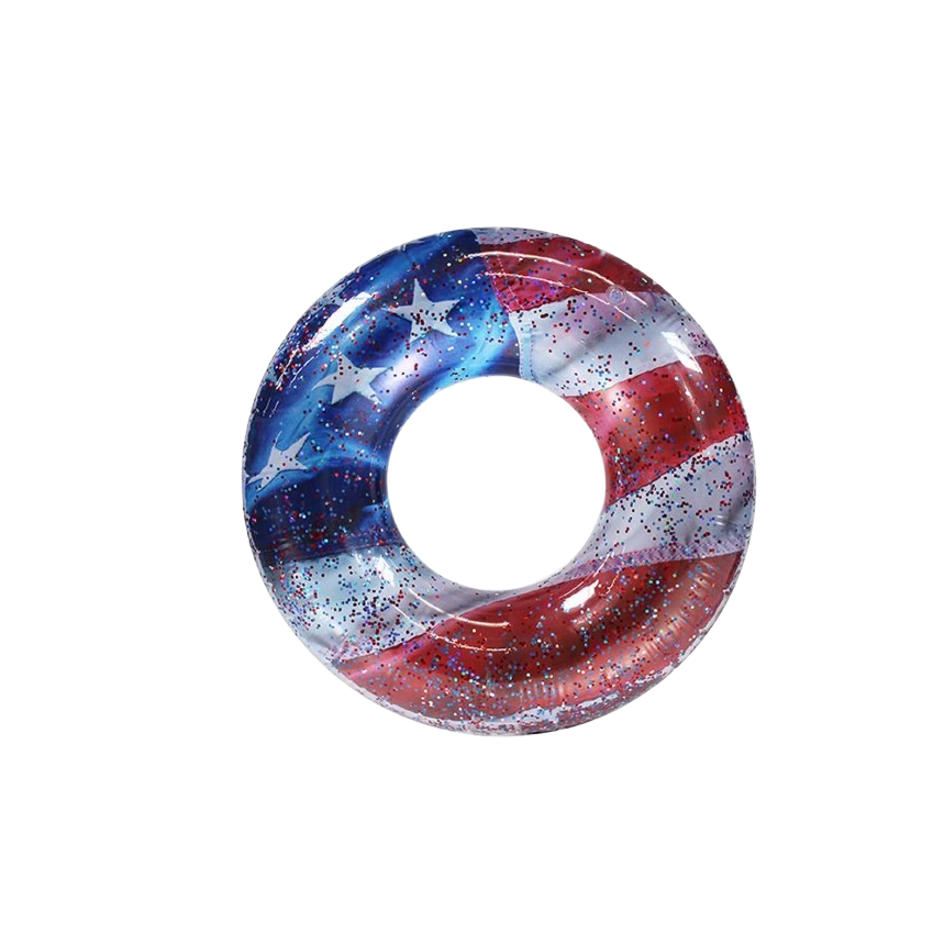 Pool Candy - US2048US Stars and Stripes Inflatable Tube, 48 inch