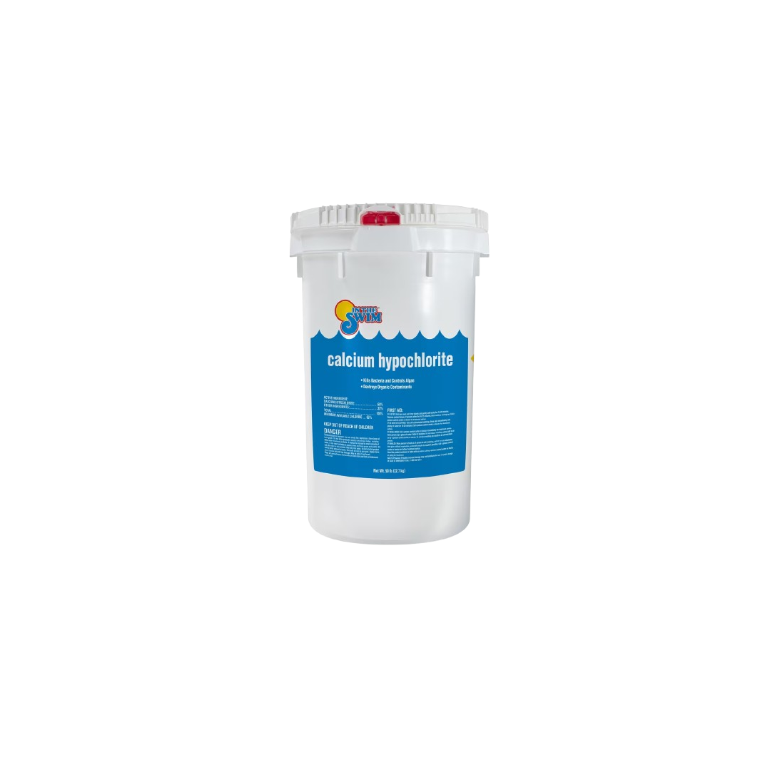 In The Swim - Calcium Hypochlorite Pool Shock Bucket - 25 lbs.