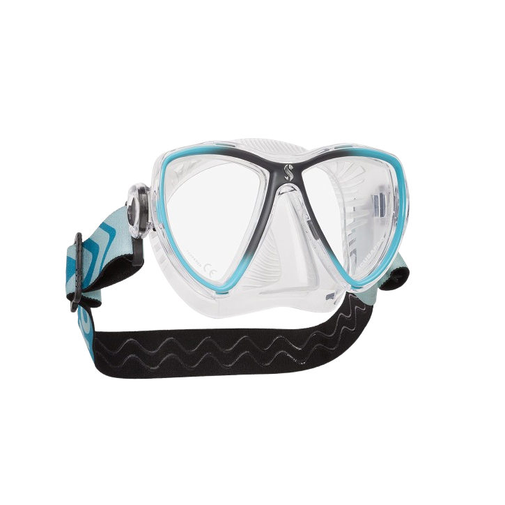 Scubapro Synergy Mini Mask Clear Skirt Turquoise/Silver