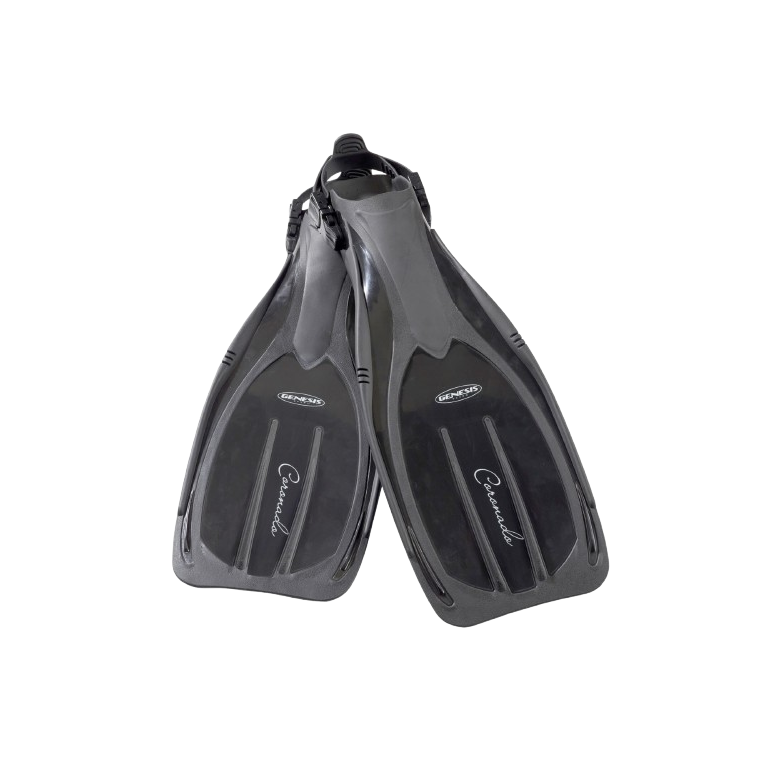 Genesis Coronado Open Heel Fins Small Black